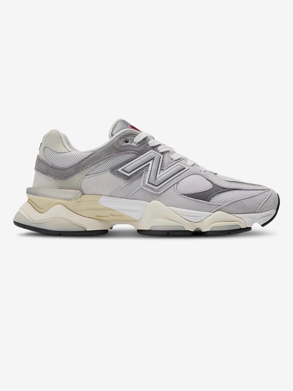 New Balance Kids White, Gray & Cream Chunky Sneakers